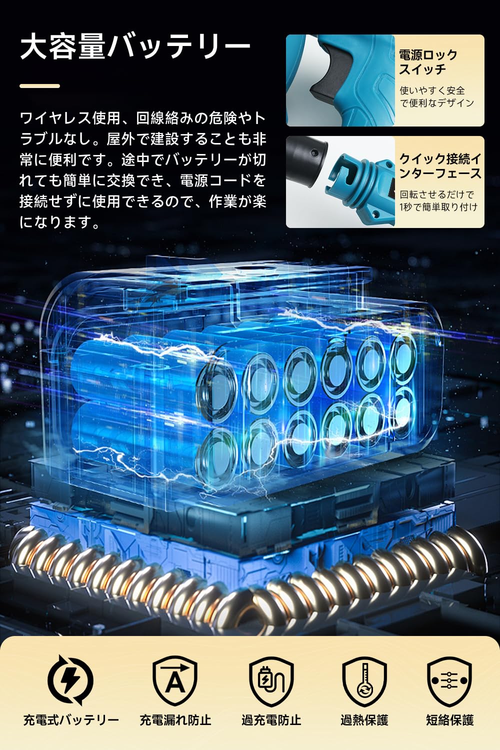 充電式ブロワー 小型 1台2役 充電式ブロワー 小型 1台2役